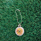 Handmade Embroidered Pizza Pendant for Necklace or Keychain