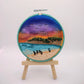 Twilight Bay -Hand Embroidery Miniature Scenery Landscape Art- Wanderlust Collection