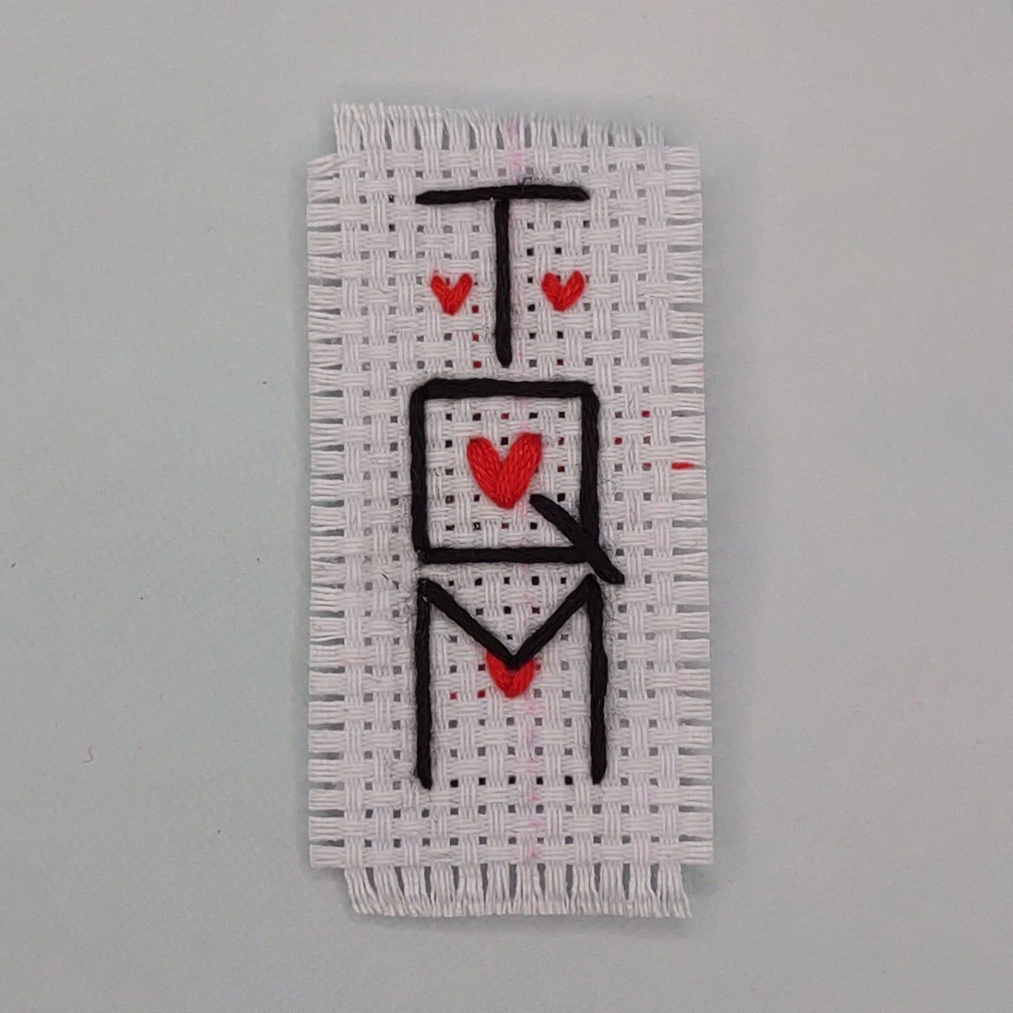 TE AMO/ T.Q.M te quiero mucho- Caring Magnets - Handmade Embroidery