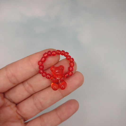 Red Gummy Bear Fidgeting Ring
