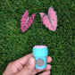 Tiny Magical Paper House Plant in Upcycled Painted Cork  - DECORATIVE MAGNET