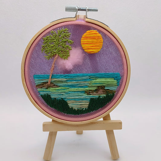 Hand Embroidery Miniature Scenery Landscape Art- Wanderlust Collection