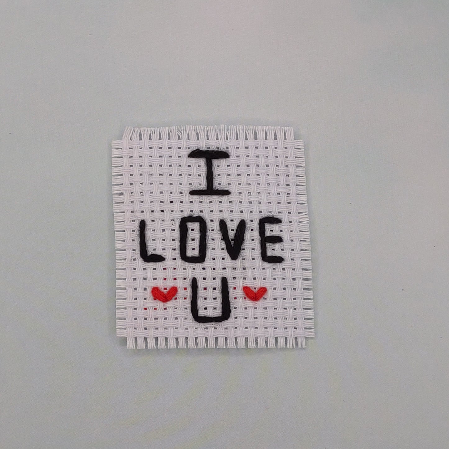I LOVE YOU -Caring Magnets- Handmade Embroidery