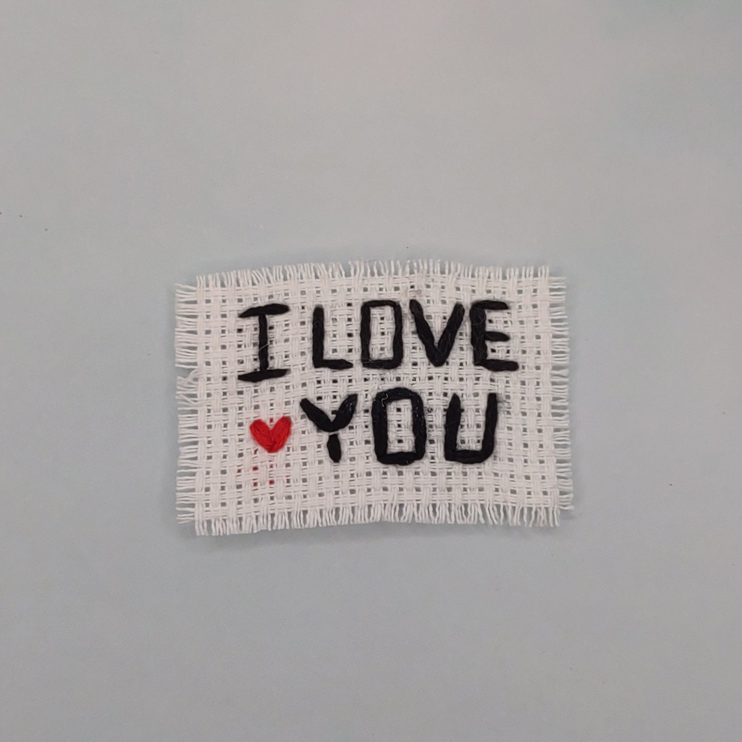 I LOVE YOU -Caring Magnets- Handmade Embroidery