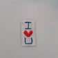 I Heart U - Caring Magnets - Handmade Embroidery